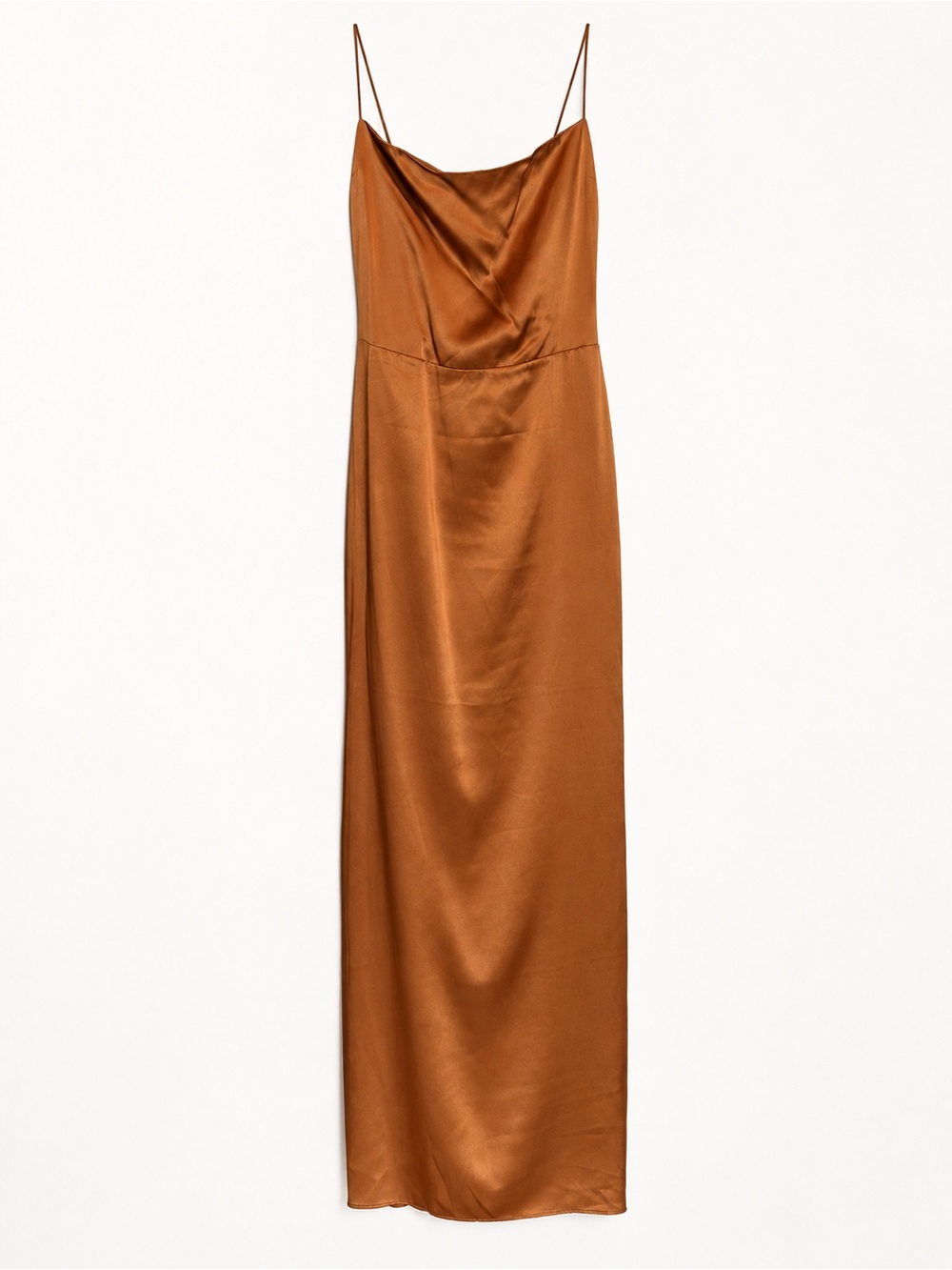 Reformation Frankie 100% Silk Gold Maxi Dress Size 4